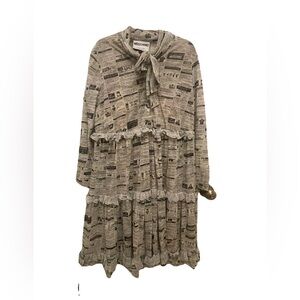 Moschino Newspaper Print Dress